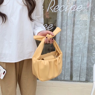 Bow Bo Bag กระเป๋าสะพายข้าง หูผูกโบว์ หนังนิ่ม PU พร้อมสายยาว สไตล์เกาหลี Crossbody bag