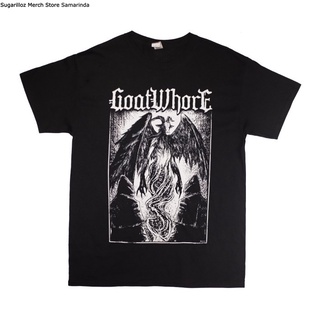 คอลูกเรือเสื้อยืดคอกลมเสื้อยืด พิมพ์ลายวง Goatwhore The Conjuration ไซซ์ Lผ้าฝ้ายแท้