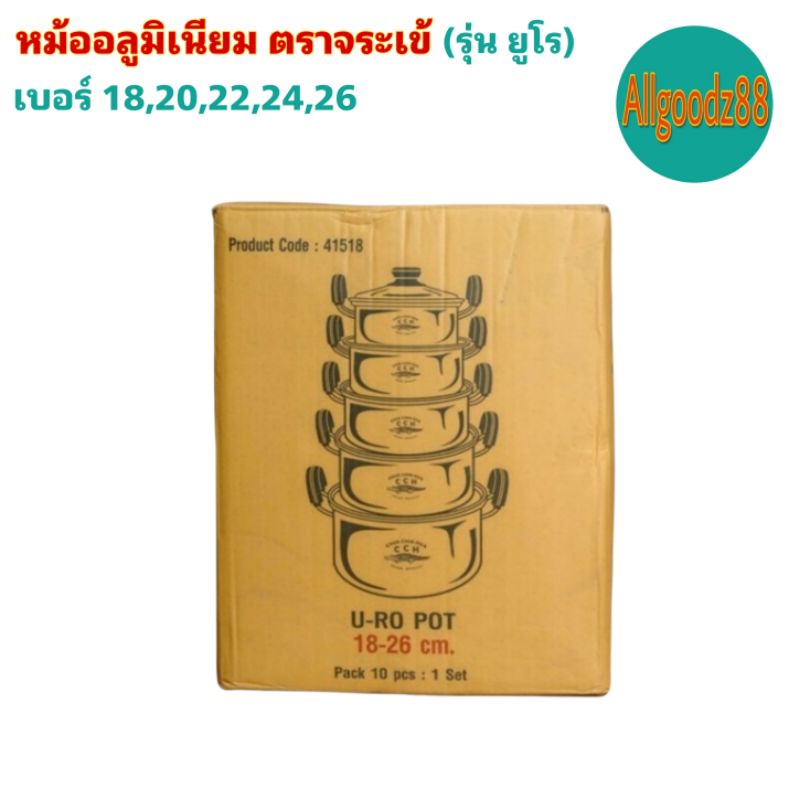 หม้ออลูมิเนียม-หม้อ-2-หู-ชุด-5-ใบ-ตราจระเข้-รุ่นยูโร