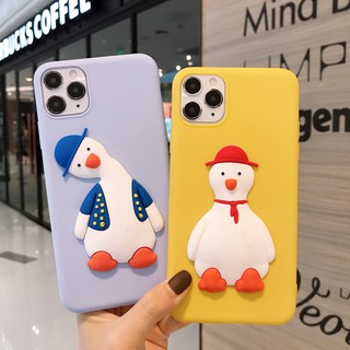 Oppo A53 2020 A32 A92 A52 A31 A91 A5 A9 2020 Reno2 F A5S A7 A3S การ์ตูนเป็ดคดเคี้ยว น่ารัก นิ่ม TPU เคสโทรศัพท์
