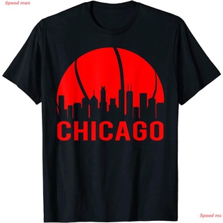 ราคาระเบิดSpeed man Chicago Basketball B-Ball City Illinois State Gifts T-Shirt ชิคาโก บูลส์ Chicago Bullsเสื้อยืด เสื้อ