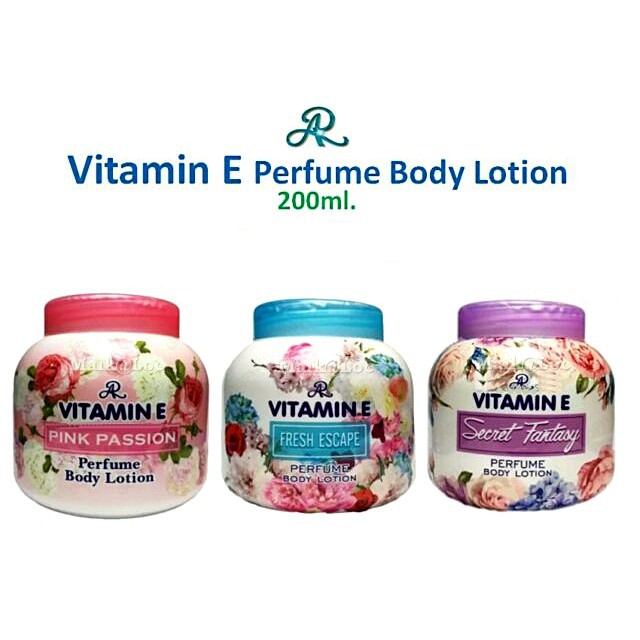 โลชั่นน้ำหอม-มี-3-กลิ่น-ar-vitamin-e-perfume-body-lotion-secret-fantasy-ขนาด-200ml-ครีมบำรุงผิว-ครีมผิวขาว