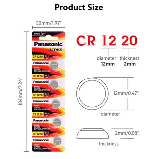 ภาพขนาดย่อของภาพหน้าปกสินค้าถ่านกระดุม จาก Indonesia รุ่น CR2032 CR2025 CR2016 CR1632 CR1620 CR1220 CR1616 3V Lithium Battery พร้อมส่ง จากร้าน aeg19110 บน Shopee ภาพที่ 7