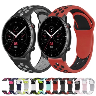 สายนาฬิกาข้อมือซิลิโคน 22 มม. แบบเปลี่ยน สําหรับ Huami Amazfit GTR 4 / 3 Pro / GTR 2 / Pace / GTR 47mm / GTR 2e / Stratos