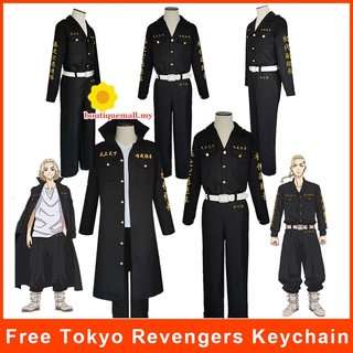 ภาพหน้าปกสินค้าTokyo Revengers อะนิเมะ Manjiro Sano คอสเพลย์ Ken Ryuguji เครื่องแต่งกาย Takemichi ชุดฮาโอริ Kimono Outerwear เสื้อโค้ท Toman และฤดูหนาวทุกวันชุดฮาโลวีน 2021 Hot ที่เกี่ยวข้อง