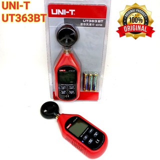 UNI-T UT363BT Mini Anemometter ส่งบลูธูทข้อมูลผ่าน app เรื่องวัดความเร็วลม 0-30m/s เครื่องวัดอุณหภูมิลม