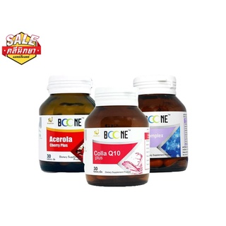 ภาพขนาดย่อของสินค้าBOONE Acerola Cherry Plus 1000mg 30 เม็ด,BOONE Q10 PLUS,BOONE GLUTA COMPLEX-650(30 เม็ด)