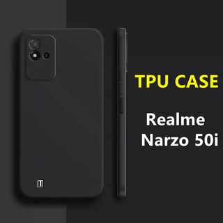 TPU Case เคสเรียวมี  Realme Narzo 50i เคสซิลิโคน เคสนิ่ม สวยและบางมาก เคสสีดํา เคสมือถือ Realme Narzo 50i [CT 98Shop]