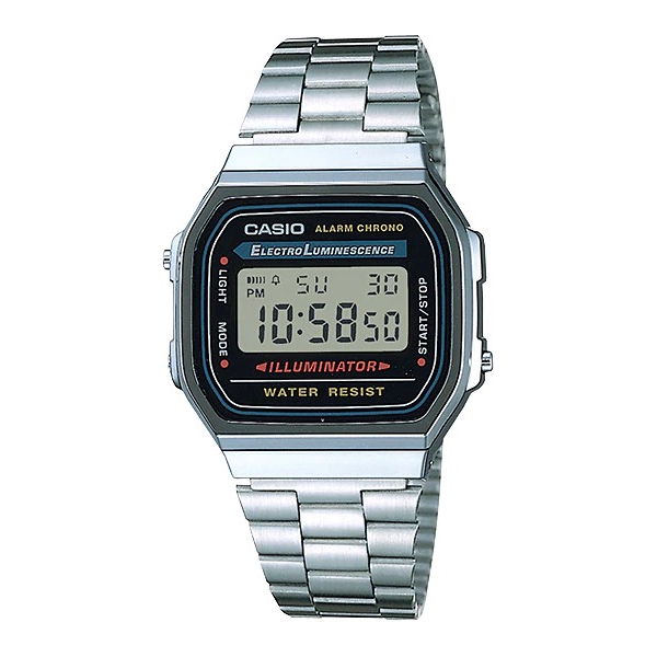 ภาพหน้าปกสินค้านาฬิกาข้อมือดิจิตอล Casio Standard A168Wa - 1W / A168Wa สไตล์วินเทจ