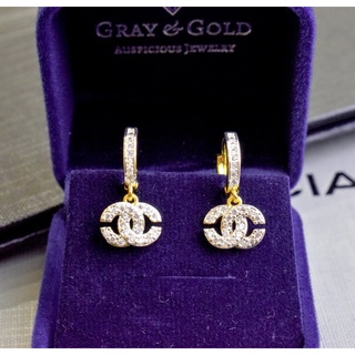 ต่างหูชาIIuลห้อย 👑รุ่นHH18 1คู่ CN Jewelry earing ตุ้มหู ต่างหูแฟชั่น ต่างหูแบรนด์เนม ต่างหูทอง
