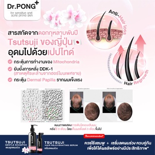 ภาพขนาดย่อของภาพหน้าปกสินค้าDr.PONG TSUTSUJI HAIR REJUVENATING SERUM - anti-hairloss serum เซรั่มบำรุงผม ลดผมร่วง จากร้าน drpongshop บน Shopee ภาพที่ 3