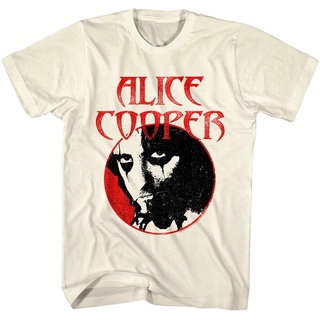 เสื้อยืดผู้ชาย เสื้อยืดคอกลม แบบนิ่ม ระบายอากาศได้ดี พิมพ์ลาย Alice Cooper Legend Silhouette เหมาะกับของขวัญวันพ่อ สําหร