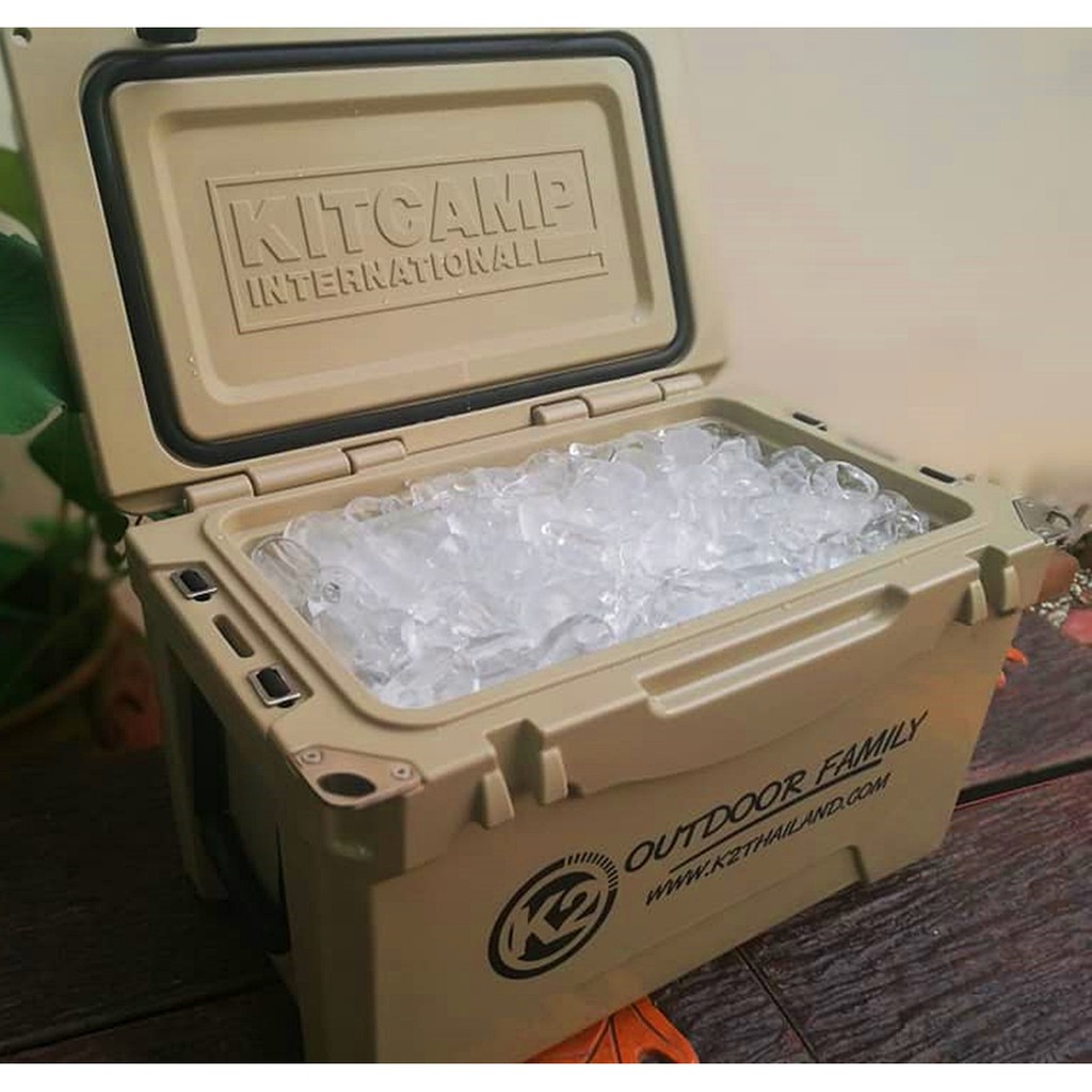 กระติก K2 Cooler Box Full Option กระติกน้ำแข็ง แคมป์ปิ้ง เก็บความเย็น ...