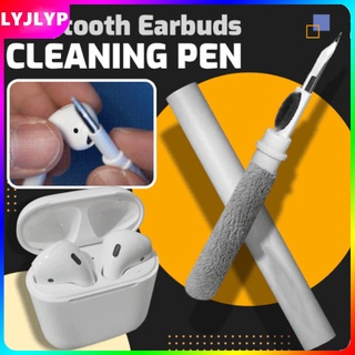 ภาพขนาดย่อสินค้าปากกาทำความสะอาดหูฟัง ที่อุดหูเสียบหูฟังบลูทูธพกพา,ปากกาทำความสะอาดคีย์บอร์ดโทรศัพท์มือถือคอมพิวเตอร์หัวแปรงโลหะ