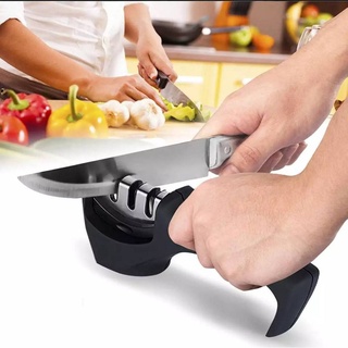 แท่นลับมีด ที่ลับมีด ที่ลับกรรไกร อุปกรณ์ลับของมี หินลับมีด 3in1 ลับได้คมมาก Knife Sharpene