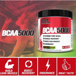 สินค้า EVL BCAA 5000 รูปแบบผง (30Servings)  กรดอะมิโน สร้างกล้ามเนื้อ