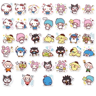 สติ๊กเกอร์ sanrio 60 ซานริโอ้ 40 ชิ้น mymelody มายเมโลดี้ kuromi สติ้กเกอร์ มายเม เมโลดี้ myme คุโรมิ คิตตี้ hello kitty