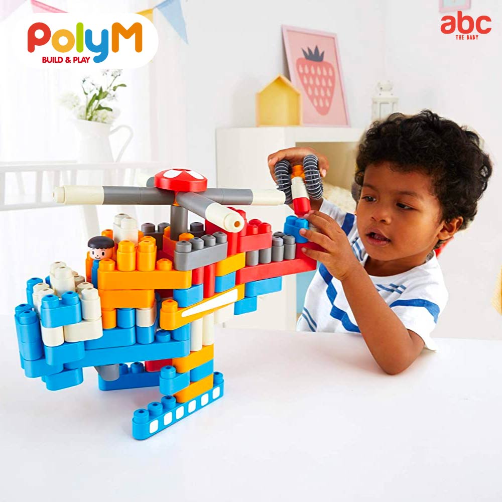 poly-m-ของเล่นตัวต่อ-ชุดหอบังคับการบิน-city-airport-142-pcs-สำหรับเด็ก-24-เดือนขึ้นไป