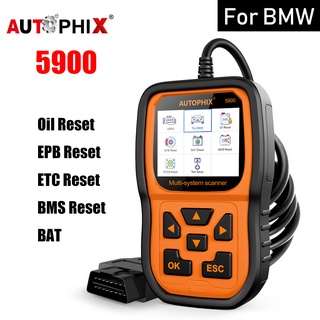 Autophix 5900 OBD2 เครื่องสแกนเนอร์น้ํามัน EPB ETC Reset OBD 2 เครื่องมือวิเคราะห์รถยนต์ สําหรับ BMW