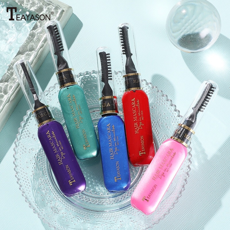 พร้อมส่ง-hair-mascara-15-ml-มาสคาร่าเปลี่ยนสีผม-ชั่วคราว-ย้อมสีผม-ปิดผมขาว-ไฮไลต์เส้นผม-ไฮไลท์สีผม-มาสคาร่าย้อมสีผม