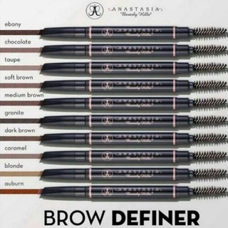 ค่าส่ง18฿ทั่วไทย !! ดินสอเขียนคิ้ว ANASTASIA BEVERLY HILLS BROW DEFINER PENCIL FULL SIZE  0.2 G. #MEDIUM BROWN  NO BOX