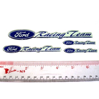 กรุณาวัดขนาดก่อนสั่งซื้อ ราคาต่อ 1ชุด สติกเกอร์เรซิ่น สติกเกอร์ FORD Racing Team Aegether