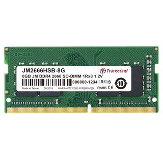 ภาพขนาดย่อของภาพหน้าปกสินค้าTranscend RAM-Memory DDR4-2666 SO-DIMM 8GB รับประกันตลอดอายุการใช้งาน-มีใบกำกับภาษี-JM2666HSB-8G จากร้าน transcend_thailand บน Shopee