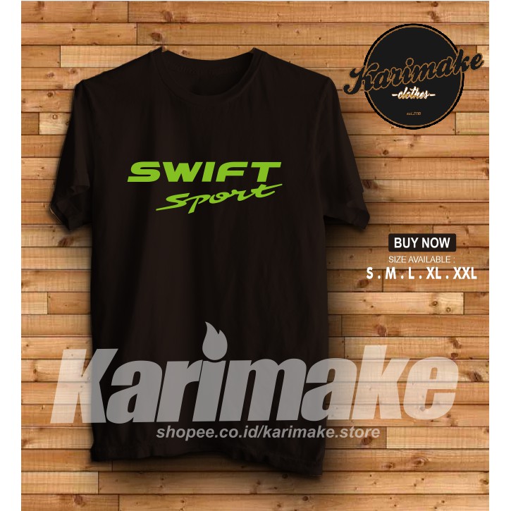 เสื้อยืด-พิมพ์ลายโลโก้รถยนต์-suzuki-swift-karimake-สําหรับผู้ชาย