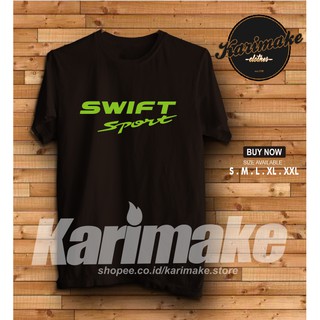 เสื้อยืด พิมพ์ลายโลโก้รถยนต์ Suzuki Swift Karimake สําหรับผู้ชาย