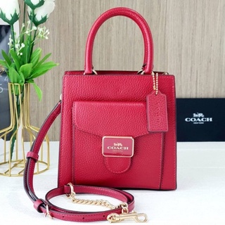 🎀 (สด-ผ่อน) กระเป๋า สีแดง 6.5 นิ้ว COACH C6778 MINI PEPPER CROSSBODY