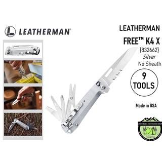 Leatherman Free K4x Silver {832662} No Sheath #9 Tools