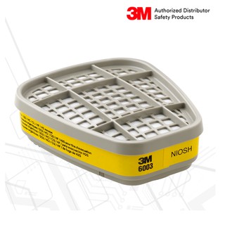 3M™ 6003 ตลับกรองไอระเหยสารตัวทำละลาย และไอกรด (2ชิ้น)