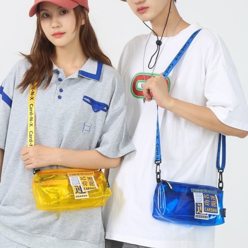 กระเป๋าสะพายไหล่-pvc-กันน้ํา-สไตล์เกาหลี-ญี่ปุ่น-แฟชั่นสําหรับผู้ชาย