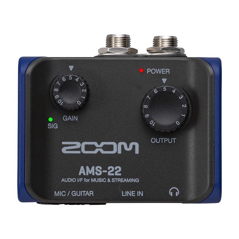 ออดิโออินเตอร์เฟส-zoom-ams22-2-in-2-out-usb-c-audio-interface-รับประกัน-1-ปี