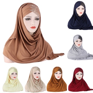 ภาพหน้าปกสินค้าผ้าคลุมฮิญาบ แบบพันเอง เนื้อดีมาก รุ่นใหม่ล่าสุด ฮิตมากในตอนนี้ Muslim Instant Hijab TJ-02 ที่เกี่ยวข้อง