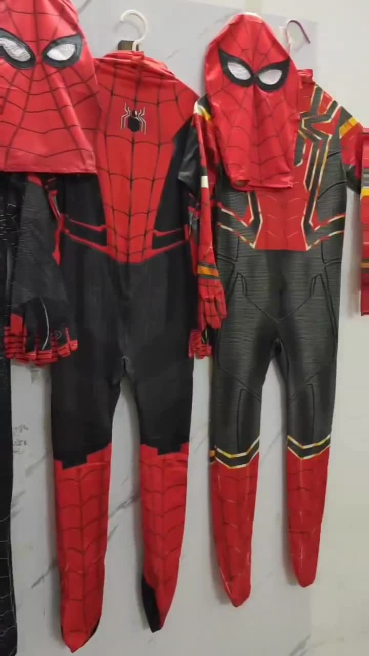 spider-man-far-from-home-peter-parker-คอสเพลย์-ชุดแต่งกาย-spider-man-ซูเปอร์ฮีโร่-jumpsuits