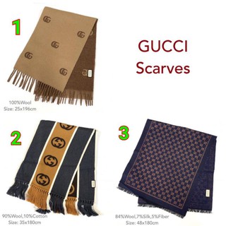 New Gucci Scarf (3 แบบ)