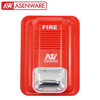 [รับประกัน 1 ปี] Asenware อุปกรณ์แจ้งสัญญาณเตือนด้วยแสงไฟกระพริบ Conventional strobe sounder รุ่น AW-CSS2166-2