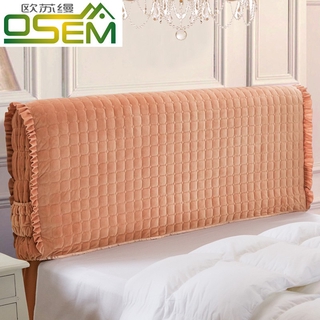 Ou Suman Simple ผ้าคลุมข้างเตียงข้างเตียงหนังสไตล์ยุโรปหนา 1.5 ม. ผ้าคลุมกันฝุ่น 1.8 ผ้าคลุมข้างเตียง