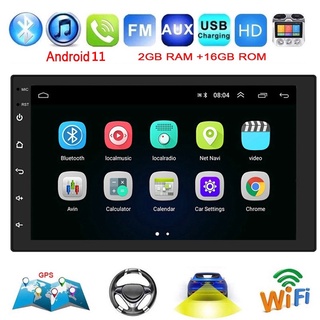 Hd เครื่องเล่นมัลติมีเดีย MP5 วิทยุ 2 Din สเตอริโอ Android 12 GPS Wifi 7 นิ้ว สําหรับรถยนต์