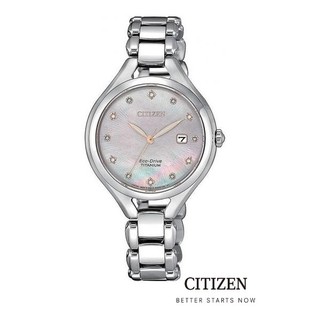 สินค้า CITIZEN Eco-Drive EW2560-86Y Super-Titanium Lady Watch ( นาฬิกาผู้หญิงพลังงานแสง )