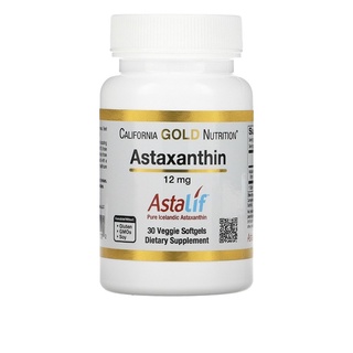 California Gold Nutrition, Astaxanthin, AstaLif Pure Icelandic, 12 mg, 30/120 Veggie Softgels