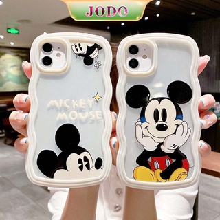 2 In1 เคสโทรศัพท์มือถือ ซิลิโคนนิ่ม TPU กันกระแทก ลายคลื่น หนูสีขาว สําหรับ iPhone 14 13 12 11 Promax 6 6S 7 8 Plus X XR XSMax SE