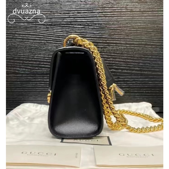 ของแท้-gucci-padlock-chain-กระเป๋าสะพายไหล่-เล็ก