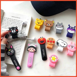 สินค้า 🔥 สายหูฟังลายการ์ตูน Earphone Winding Line Charger USB Data Line Rope Cartoon ที่รัดสายหูฟัง ที่รัดสายชาร์จ