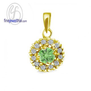 Finejewelthai-จี้เพอริดอท-เพอริดอท-จี้พลอย-พลอยประจำเดือนเกิด-Peridot-Pendant-Birthstone-P1081pd00e