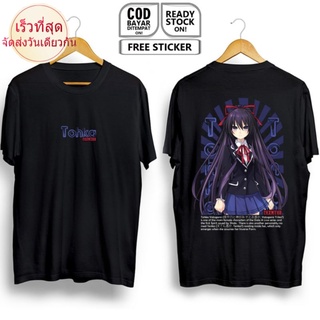 เสื้อยืดผ้าฝ้ายพิมพ์ลายขายดี เสื้อยืด พิมพ์ลายอนิเมะ Tohka YATOGAMI DATE A LIVE TENKA MANGA WAIFU KURUMI TOKISAKI SHIDO