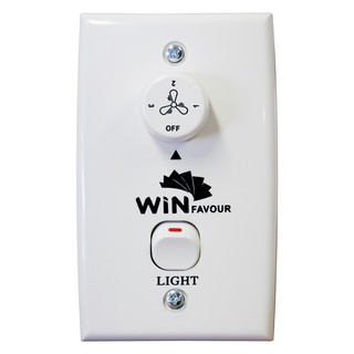 ภาพหน้าปกสินค้าWinfavour สวิทซ์ผนังพัดลมโคมไฟ WFSP-02-2(YJF) สีขาว ที่เกี่ยวข้อง
