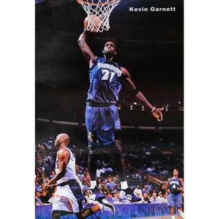 โปสเตอร์ รูปถ่าย นักกีฬา บาส เควิน การ์เน็ต Kevin Garnett POSTER 24”x35” นิ้ว Photo Basketball Team