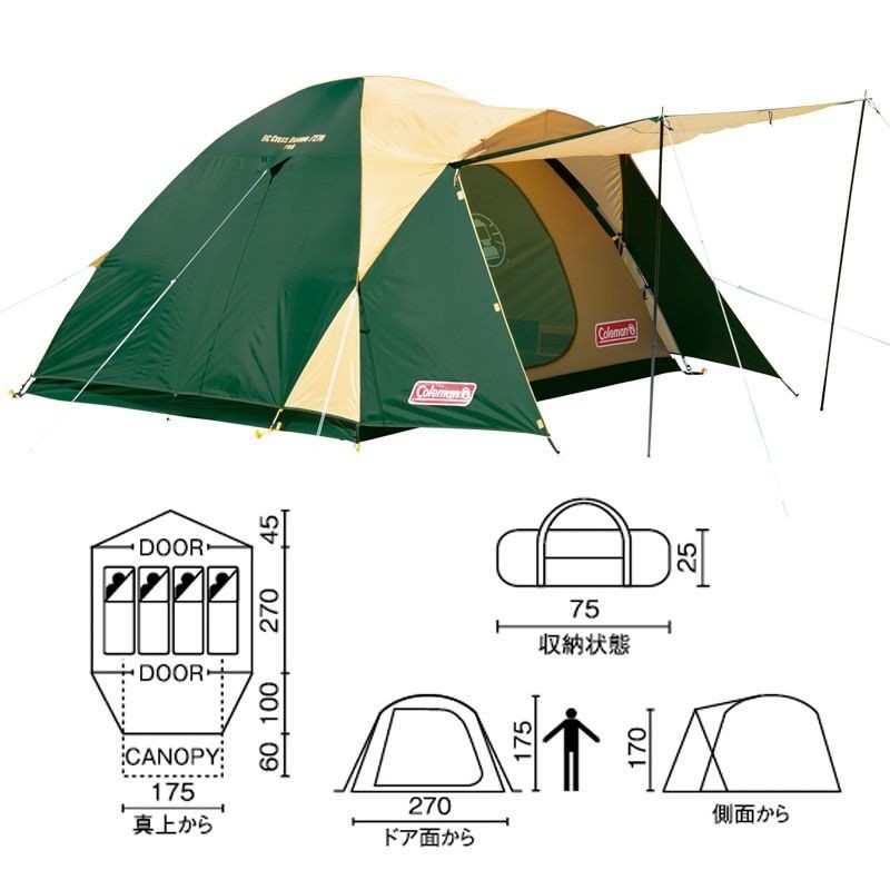 Coleman japan TENT BC CROSS DOME/270 | Shopee Thailand